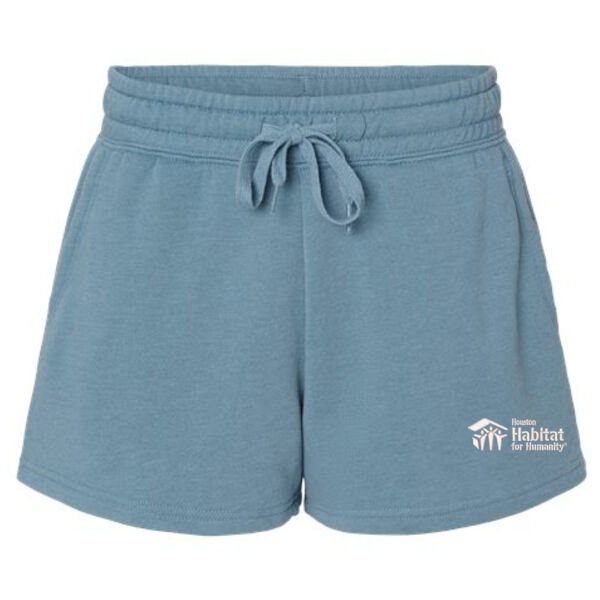 Women's Lightweight California Wave Wash Sweatshorts - Embroidered Logo Thumbnail