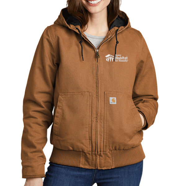 Carhartt Women's Washed Duck Active Jac - Embroidered Logo Thumbnail