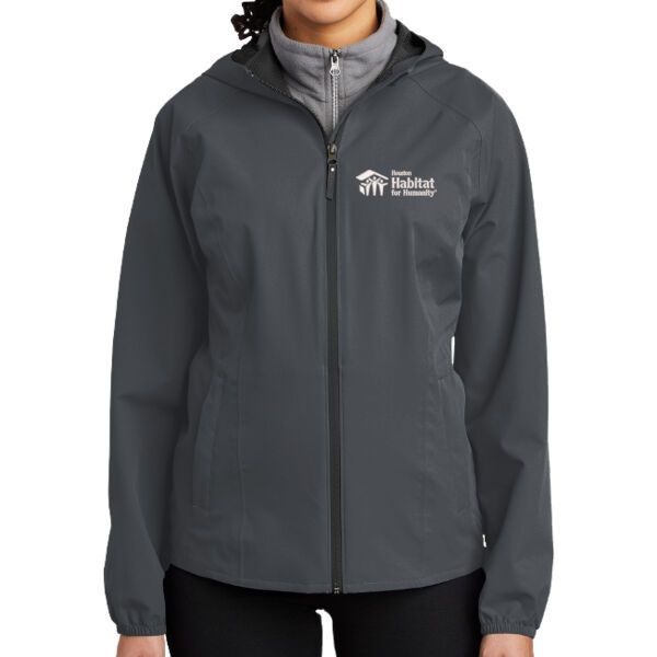 Port Authority Ladies Essential Rain Jacket - Embroidered Logo Thumbnail