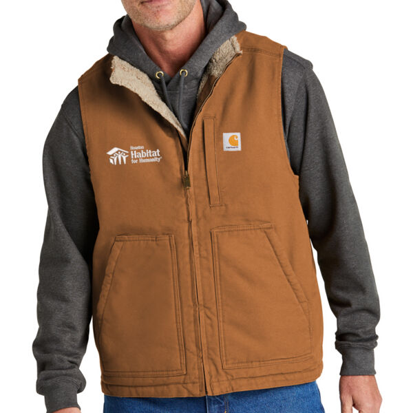 Carhartt Sherpa-Lined Mock Neck Vest - Embroidered Logo Thumbnail