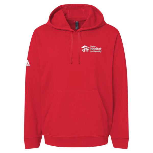 Adidas - Fleece Hooded Sweatshirt - Embroidered Logo Thumbnail