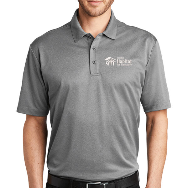 Port Authority Heathered Silk Touch Performance Polo - Embroidered Logo Thumbnail