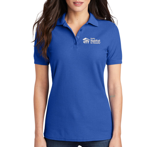 Port & Company Ladies Core Blend Pique Polo - Embroidered Logo Thumbnail