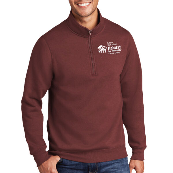 Port & Company Core Fleece 1/4-Zip Pullover Sweatshirt - Embroidered Logo Thumbnail