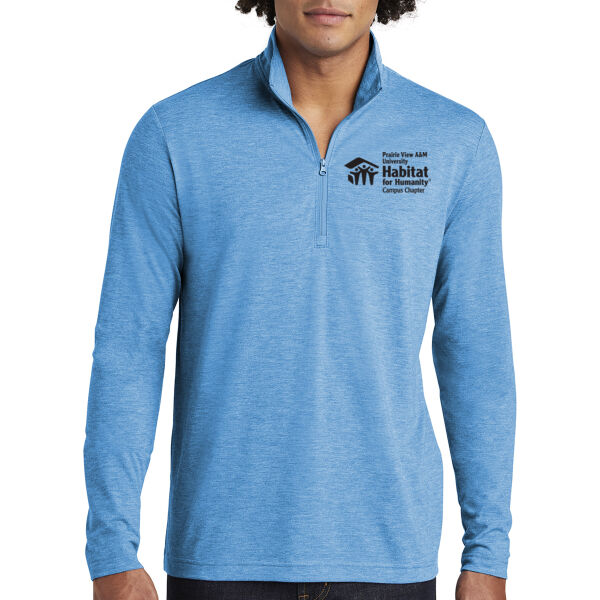 Sport-Tek® PosiCharge® Tri-Blend Wicking 1/4-Zip Pullover - Embroidered Logo Thumbnail