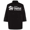 Ten Pearl Button Black Chef Coat Thumbnail